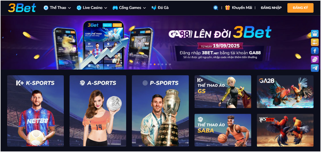 3BET Launch: New Platform, GA88 Login, and Gift Codes 
