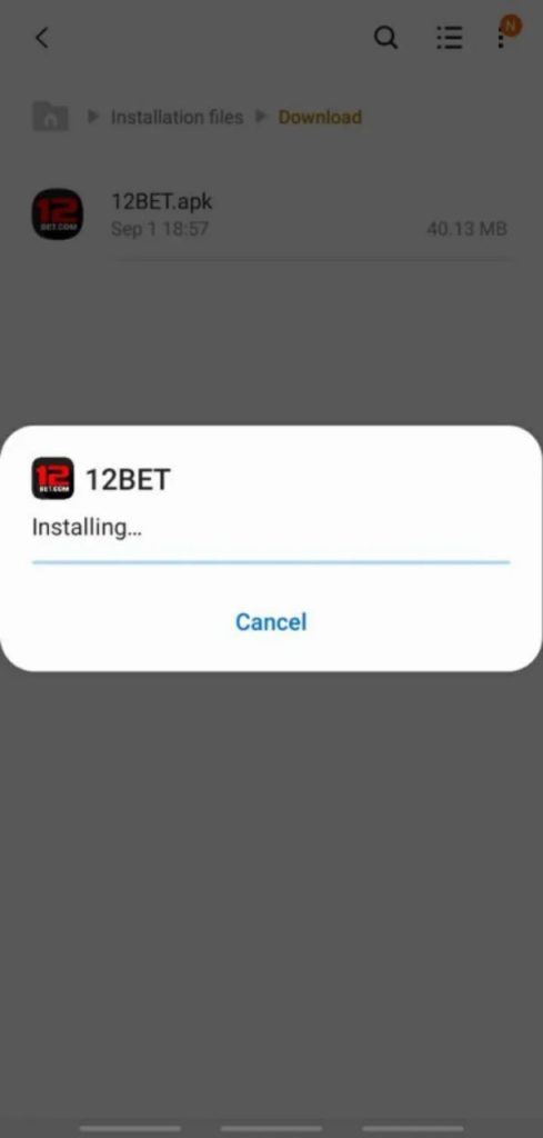 Step 5 Download 12bet App